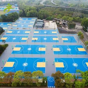 Thi công sân bóng rổ trường học